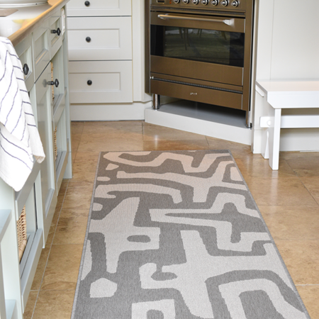 Monn Kuba Pewter Rug