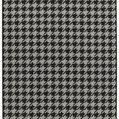Monn Houndstooth Black Rug