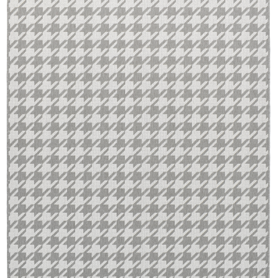 Monn Houndstooth Pewter Rug