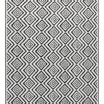 Monn Kelim Black Rug