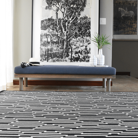 Monn Circuit Black Rug