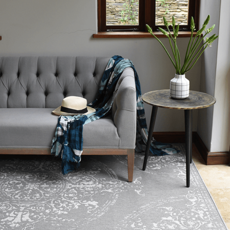 Monn Poletti Pewter Rug