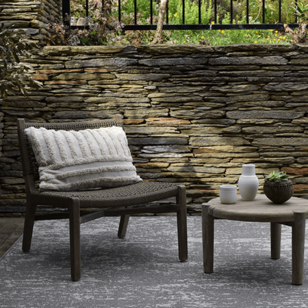Monn Azulejo Pewter Rug