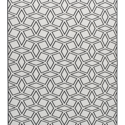Monn Rhombus Black Rug
