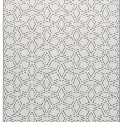 Monn Rhombus Pewter Rug