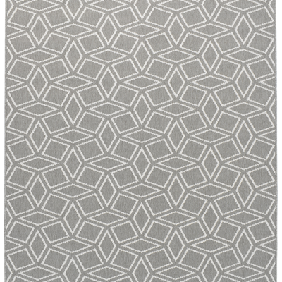 Monn Rhombus Pewter Rug