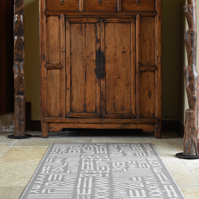 Monn Mural Pewter Rug