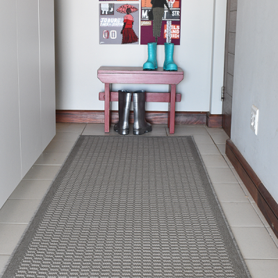 Monn Stitch Pewter Rug