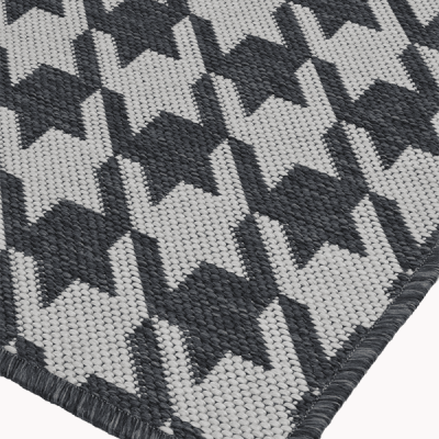 Monn Houndstooth Grey Rug
