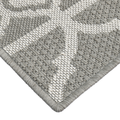 Monn Lattice Pewter Rug