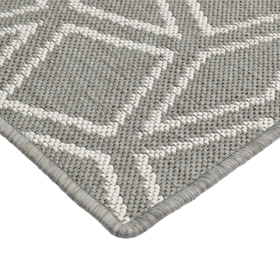 Monn Rhombus Pewter Rug