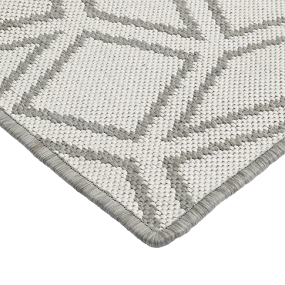Monn Rhombus Pewter Rug