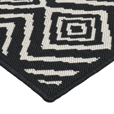 Monn Kelim Black Rug