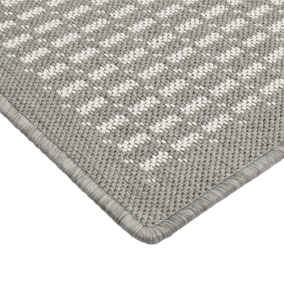 Monn Stitch Pewter Rug