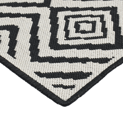 Monn Kelim Black Rug