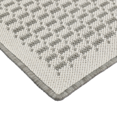 Monn Stitch Pewter Rug