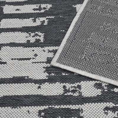 Monn Lino White and Grey Rug