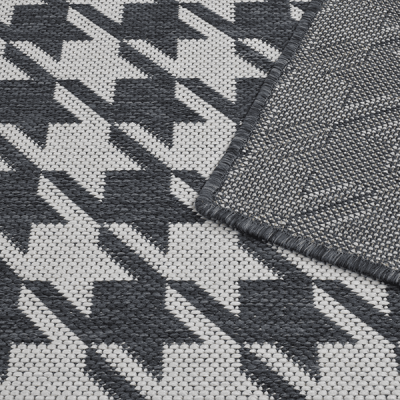 Monn Houndstooth Grey Rug