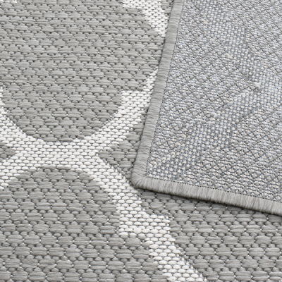 Monn Lattice Pewter Rug