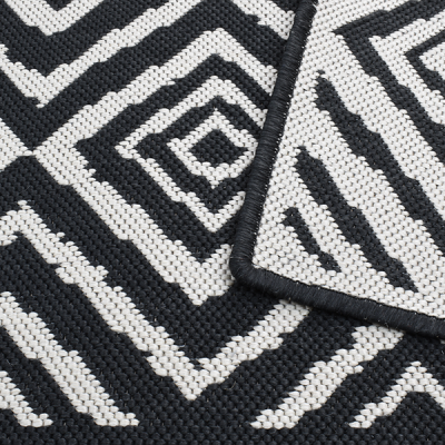 Monn Kelim Black Rug