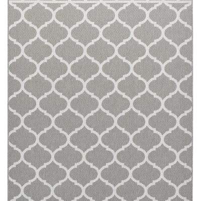 Monn Lattice Pewter Rug