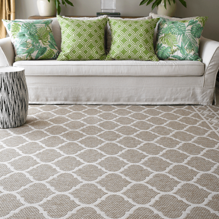 Monn Lattice Sand Rug